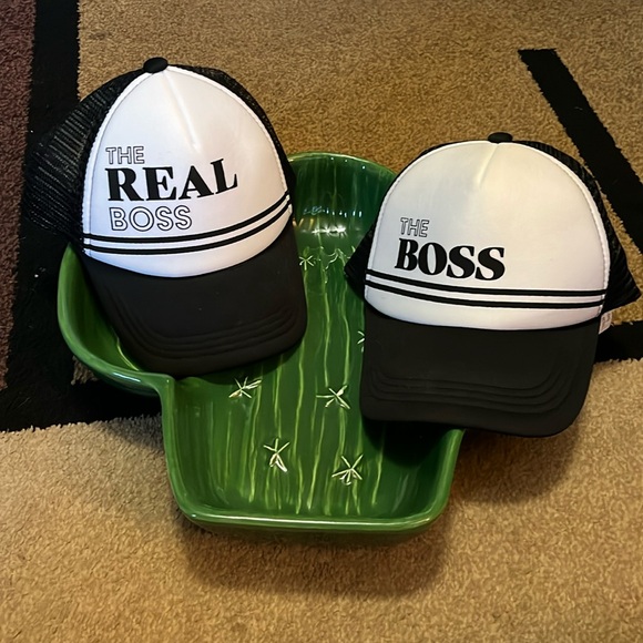 Accessories - 🧢☀️Mom and child hat / the boss / the real boss / black and white / snap close